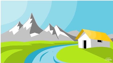 How to draw in computer| ms paint tutorial | Microsoft paint | scenery drawing | drawing