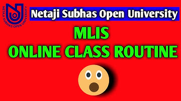 MLIS ONLINE CLASS ROUTINE !!