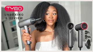 TYMO AIRHYPE HAIR DRYER COMB ATTACHMENT vs. THICK TYPE 4 HAIR