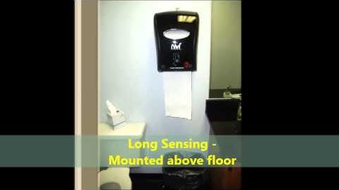 Nvi Electronic Towel Dispenser Features: Long and Short Paper Lengths