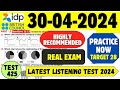 Ielts listening practice test 2024 with answers  30042024  test no  425
