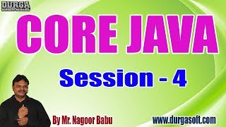 Celebrity CORE JAVA tutorials || Session - 4 || by Mr. Nagoor Babu On 03-09-2019 @ 7PM Net Worth