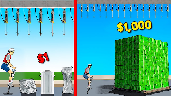 $1 vs $1,000 Happy Wheels Levels