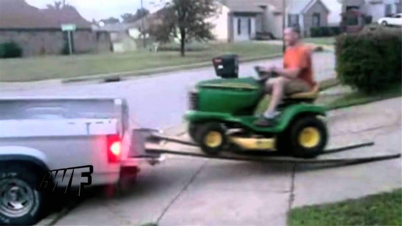 CuteWinFail Ep. 85: Lawn Mower Vs. Truck - YouTube