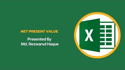 Calculation of Net Present Value (NPV) of two projects in Microsoft Excel | @diptohaque