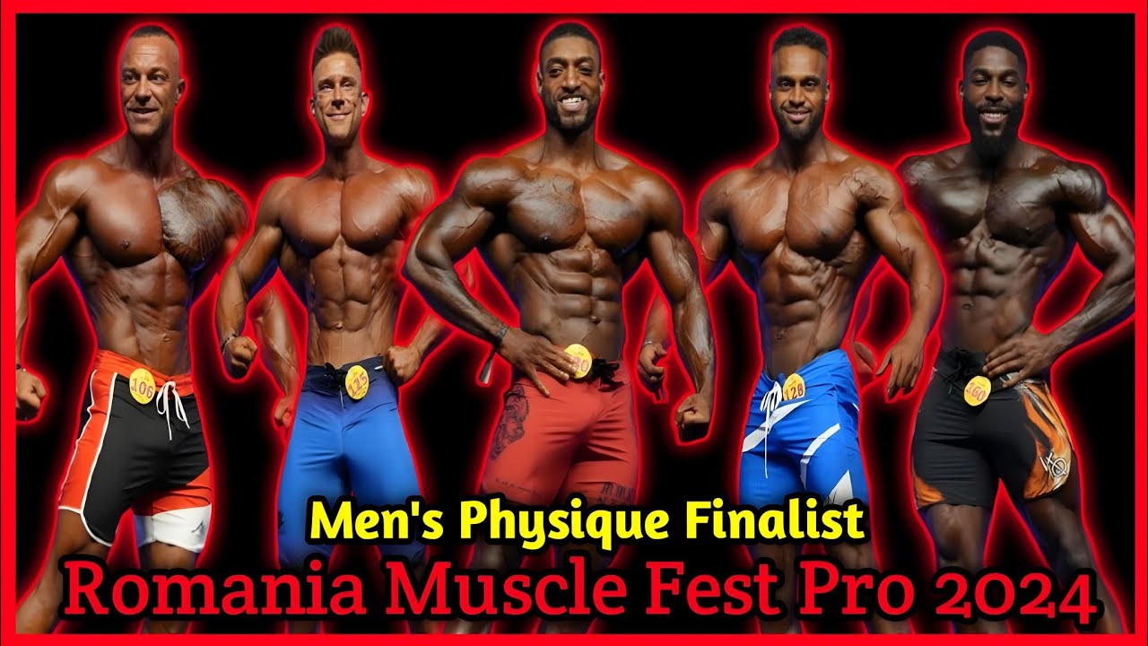 2024 Romania Muscle Fest Pro - Men's Physique Results Your TOP -5 Finalist