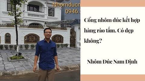✅ Cổng nhôm đúc kết hợp hàng rào tấm nhôm đúc đẹp lung linh .