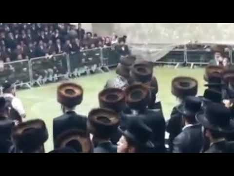 Viznitzer Rebbe Dances At His Brother In Law Kretchnif Yerushalayim Rebbe S Einikl S Wedding