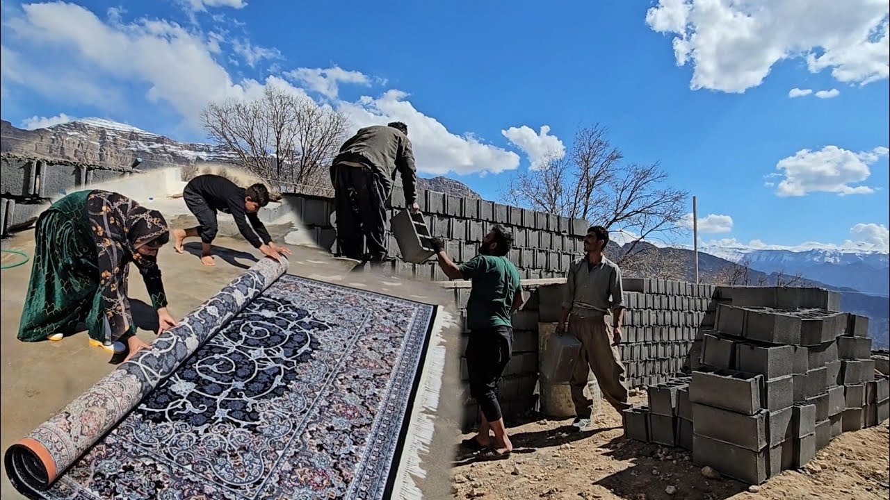 **Building a Home with Love: Family and Friends Collaborate on a Busy Day!** 🏠❤️