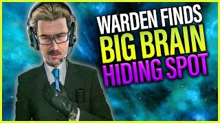 Warden Finds BIG BRAIN Hiding Spot 🧠 | Rainbow Six Siege Parody