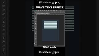 LEARN TO CREATE WAVY TEXT EFFECT IN PHOTOSHOP UNDER 1 MINUTE⁣