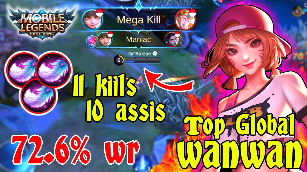 Prank Wanwan Build mage Part 1 | Best Build Tersakit Top Global 2020 | Gameplay Mobile Legends (NEW)