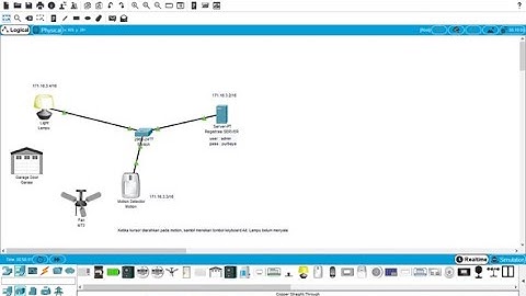 How to make an IoT computer network simulation, motion packet tracer sensor system