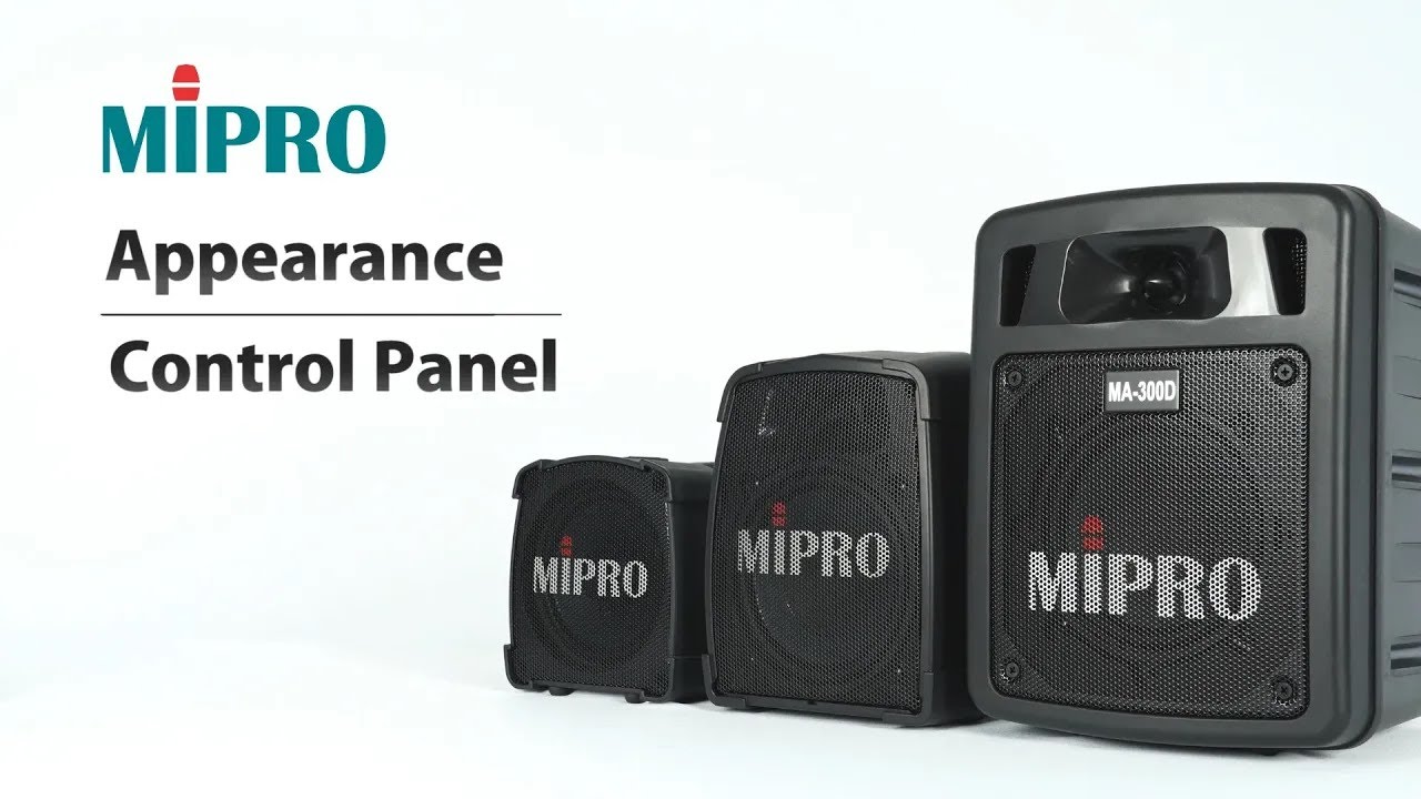 MIPRO MA-100 / MA-200 / MA-300 Appearance and Control Panel