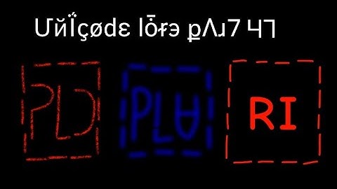 Unicode Lore part 47