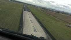 Private VIP Boeing 777-200 Jet Landing at LeBourget, Paris - Cockpit view