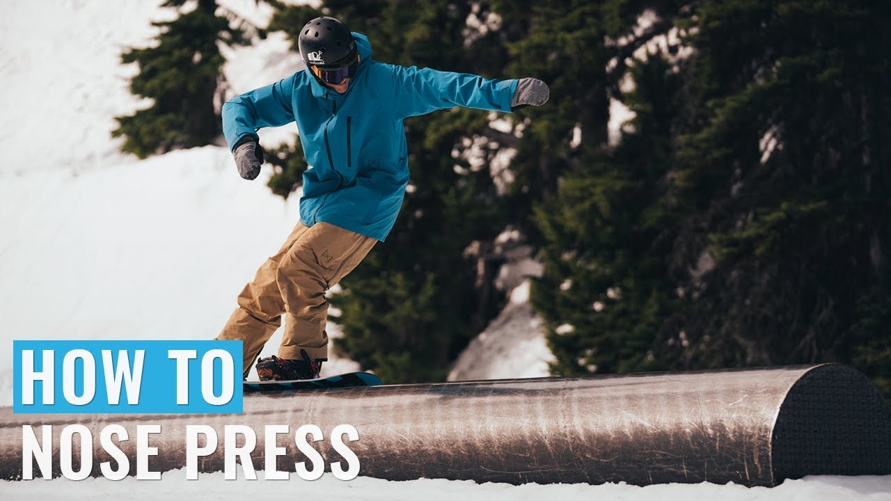 How To Nose Press On A Snowboard Youtube for How To Nose Press Snowboard