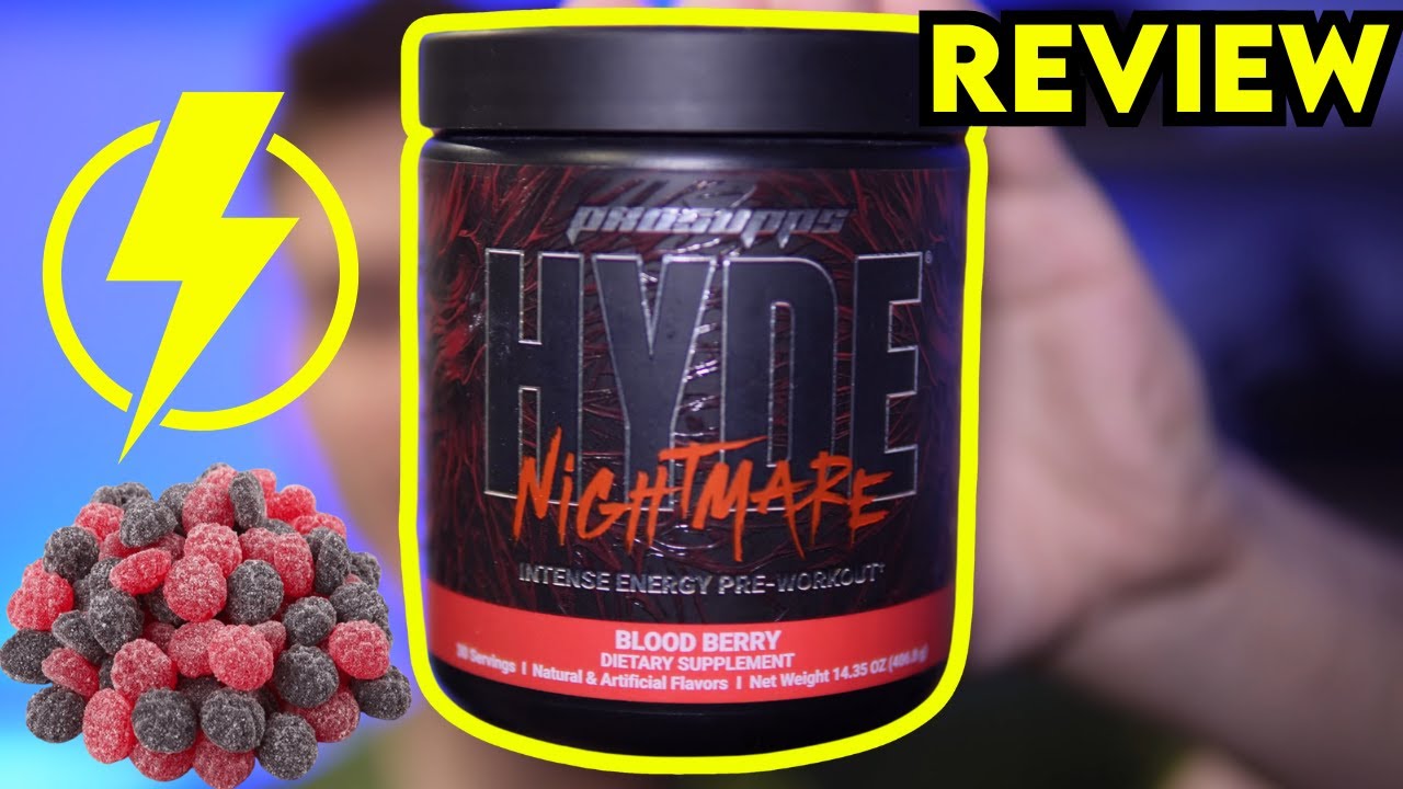 PROSUPPS HYDE NIGHTMARE PreWorkout Blood Berry Review YouTube