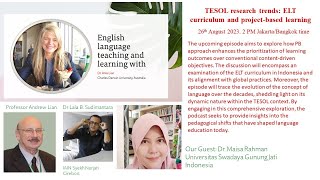 TESOL research trends: ELT curriculum and project-based learning
