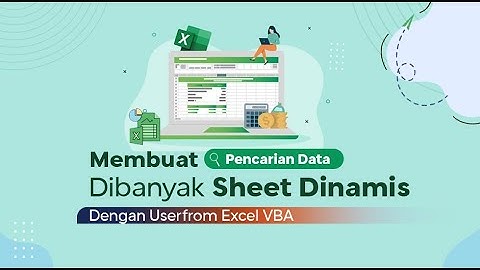 Pencarian data dibanyak sheet dinamis dengan userform  excel VBA | Belajar Bareng Excel VBA