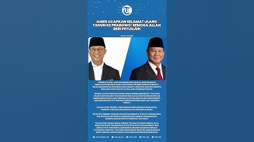 Anies Ucapkan Selamat Ulang Tahun ke Prabowo: Semoga Allah Beri Petunjuk
