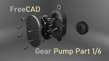 FreeCAD Tutorial Part 1/6 | Design of Gears of Gear Pump Assembly in PartDesign Workbench