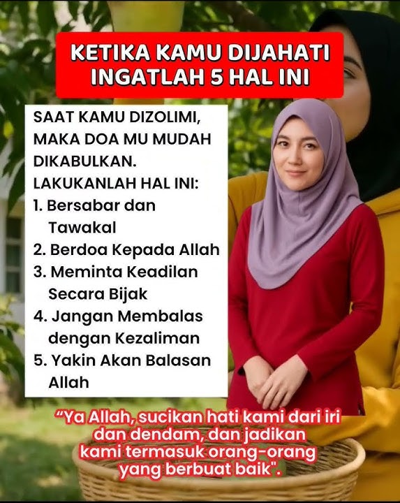 Ketika kamu dijahati, maka ingatlah 5 hal ini agar kamu tak rugi