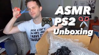 ASMR PlayStation 2 Soft Spoken Unboxing ✂️ 📦 screenshot 5