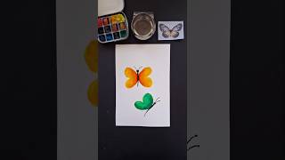 Mini Tutorial de Mariposas en Acuarelas #acuarelaparaprincipiantes #acuarelas #pinturafacil #art
