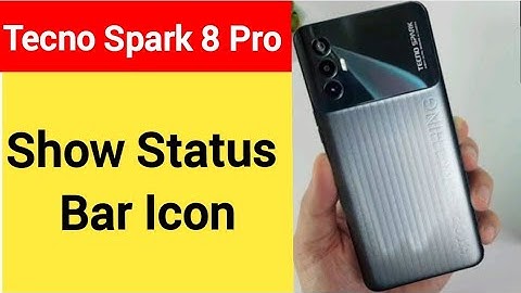 How to show status bar icon, tecno Spark 8 Pro me status bar icon Kaise lagaen