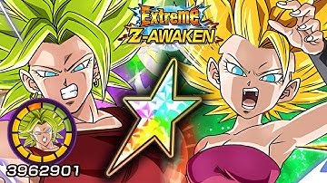 100% EZA F2P SSJ2 KALE + SSJ2 CAULIFLA [LEVEL 10 LINKS] + STICKERS! Dragon Ball Z Dokkan Battle