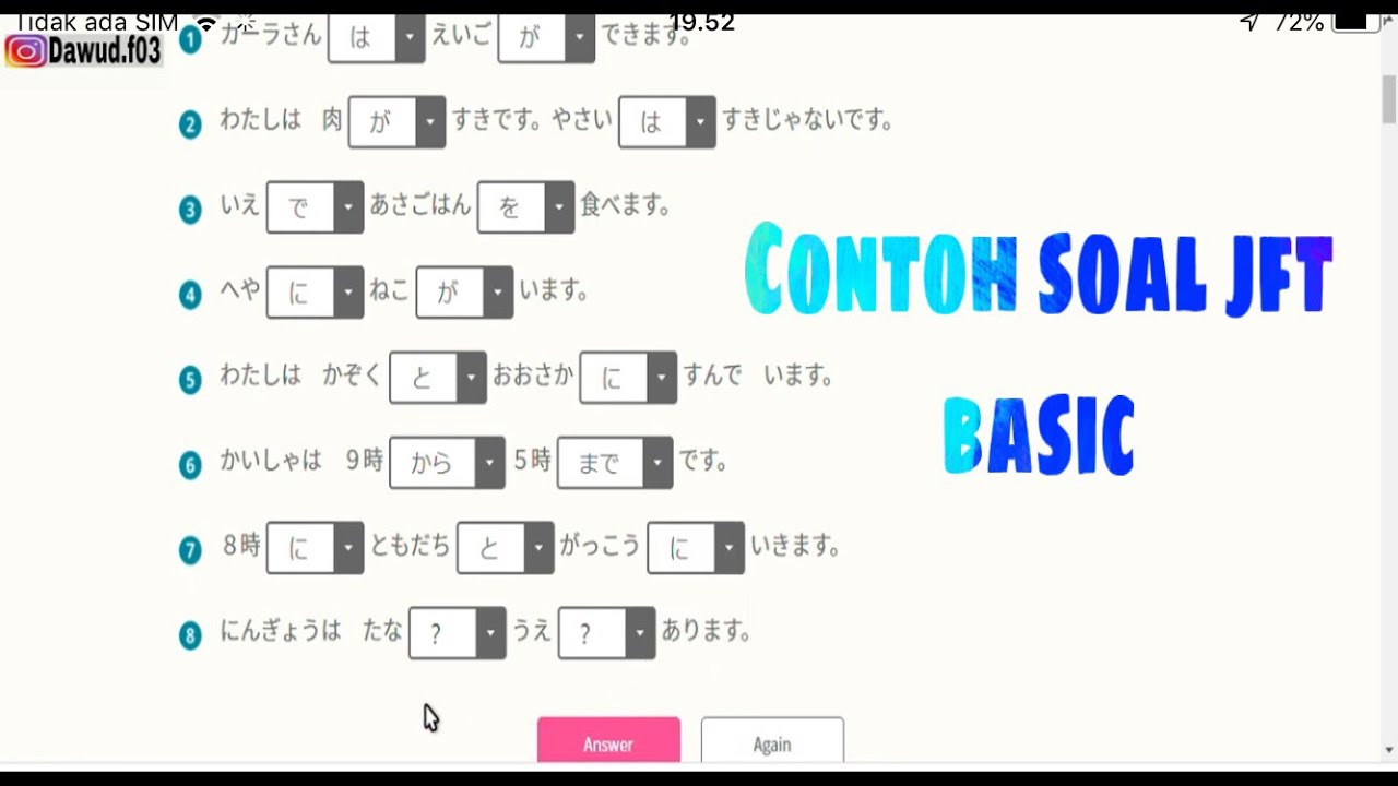Download Contoh Soal Jft Basic Berbasis Cbt Komputer Japan Foundation Test Part 1 Mp4 3gp Hd Naijagreenmovies Fzmovies Netnaija