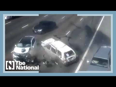 Abu Dhabi Police video shows shocking road accident
