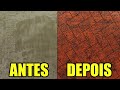 Efeito Tijolinhos Deitados Com Argamassa faça você mesmo