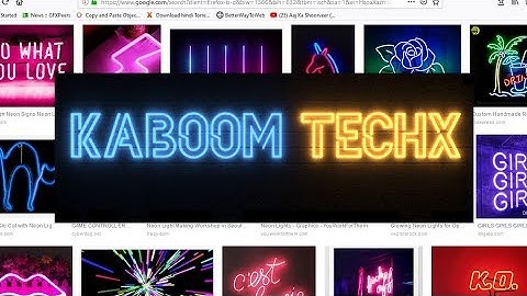 NEON LIGHT Create In 3Dsmax Hindi Tutorial By kaboomtechx