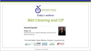 Wet Cleaning and CIP