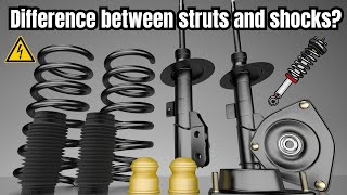 Difference between struts and shocks?