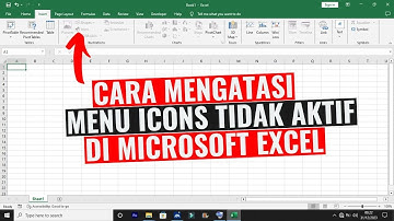 Cara Mengatasi Menu Icons Tidak Aktif di Microsoft Excel
