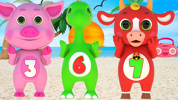 Tập thể dục buổi sáng - Nhạc thiếu nhi vui nhộn - Hoạt hình Con heo, Con bò