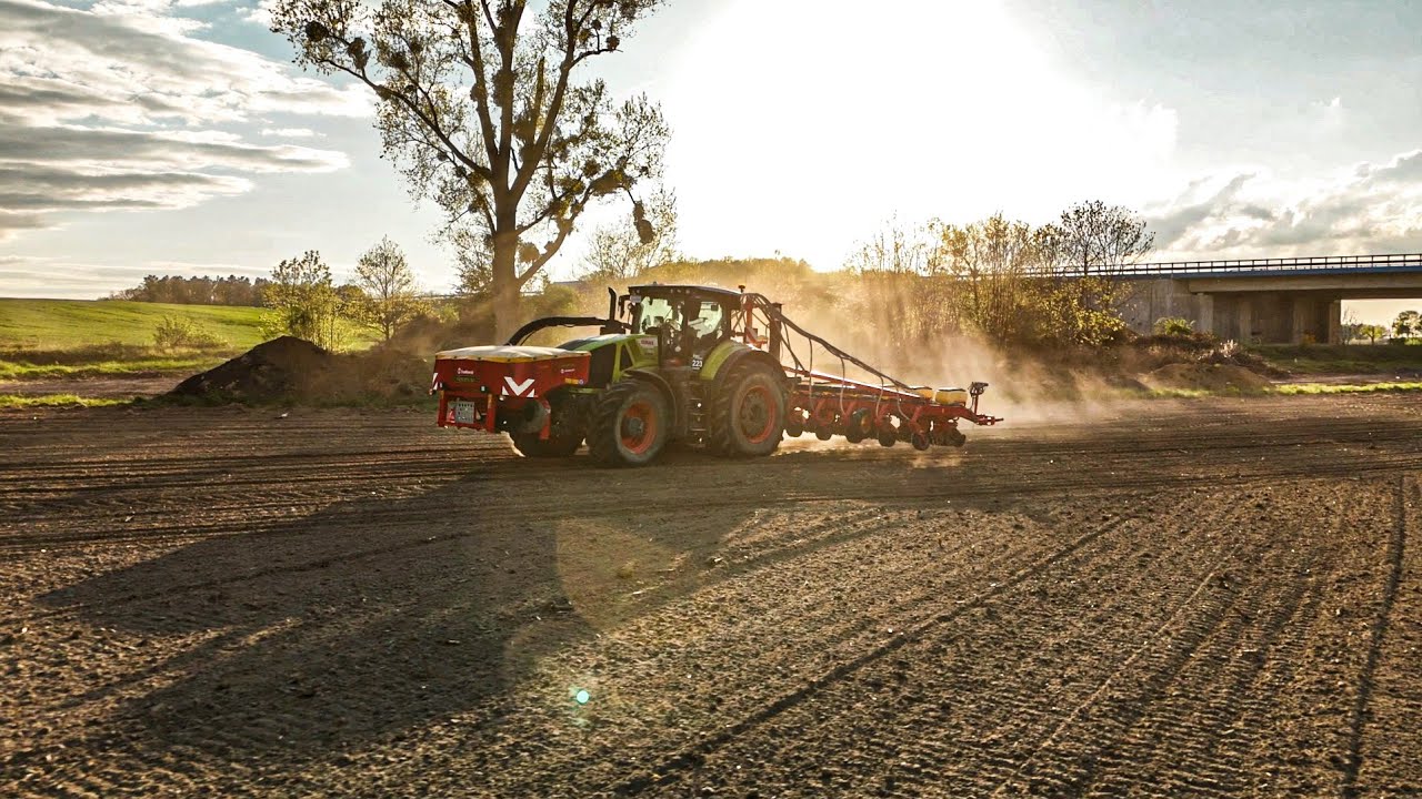 🇵🇱Siewy kukurydzy w RSP Wydrowice 2025 . Potężne siewy na dwa siewniki . UprawaJohnderem z Bednarem!