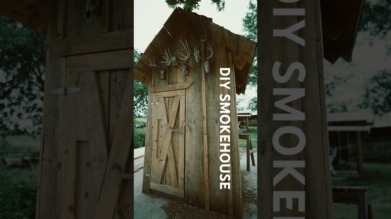 Building a SMOKEHOUSE from Scratch! #homesteading #smokehouse #selfreliance