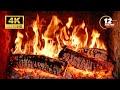 🔥 Spring Fireplace 4K 🔥 Cozy Fireplace Burning & Crackling Fire Sounds. Fireside Reverie for Winter
