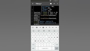 Python Filter #python #coding #pythoncoding #shorts