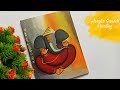 How to paint Ganesh using Acrylic Paints | Canvas Painting |How to paint Ganesh on Canvas