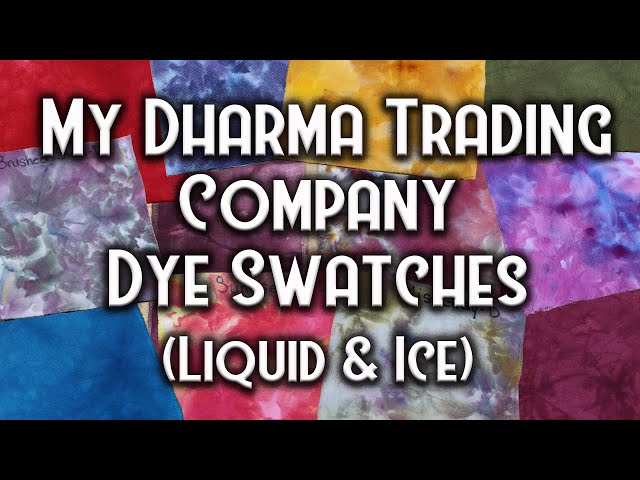 Making Dharma Trading Ice Tie Dye Swatches- Best Colors for Ice