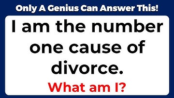 ONLY A GENIUS CAN ANSWER THESE 10 TRICKY RIDDLES | Riddles Quiz - Part 31