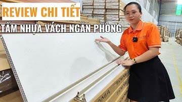 Review chi tiết vách ngăn phòng nhựa giả gỗ giá rẻ | Tấm nhựa làm vách ngăn phòng khách | Haroma