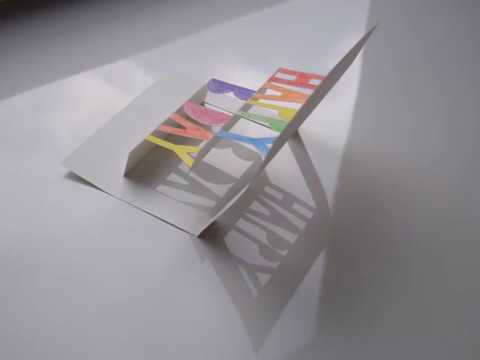 Tutorial 3d Verjaardagskaart Youtube
