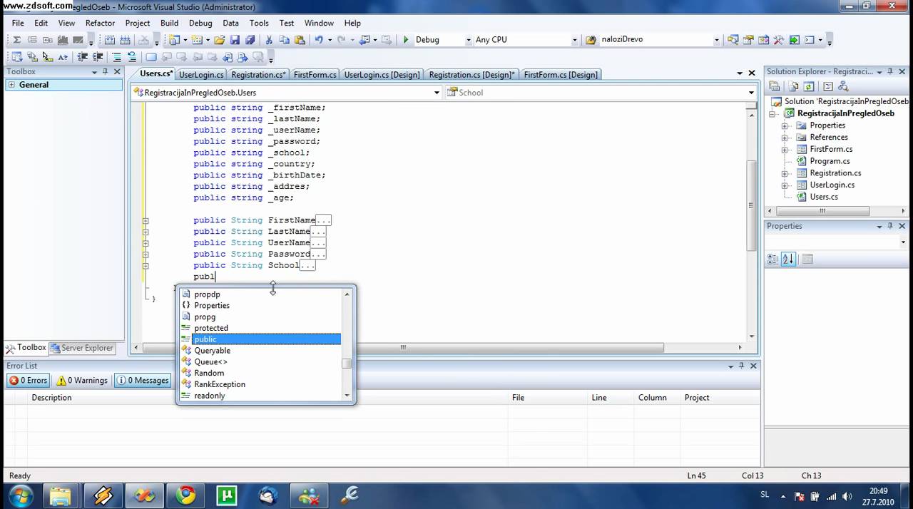 Login program with C# Lesson 1.avi - YouTube