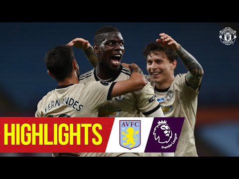 Highlights | Fernandes, Greenwood & Pogba on target as Reds win | Aston Villa 0-3 Manchester United